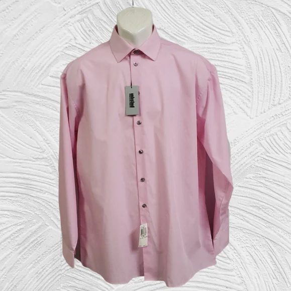 Unlisted by Kenneth Cole | Shirts | Kenneth Cole Unlisted Mens Dress Shirt  Regular Fit Solid Size 6165 3435 | Poshmark